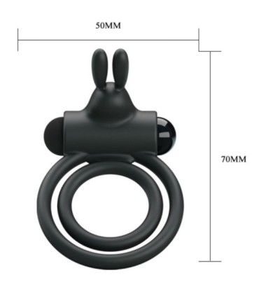 PRETTY LOVE - OSMOND ANILLO VIBRADOR DE SILICONA