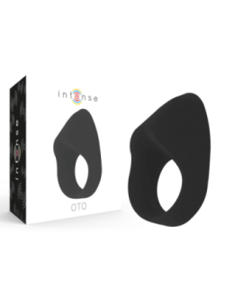 INTENSE - OTO ANILLO VIBRADOR RECARGABLE NEGRO