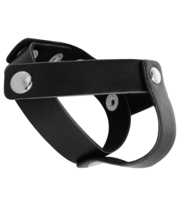 DARKNESS - ANILLO DE PIEL PARA PENE Y TESTÍCULOS