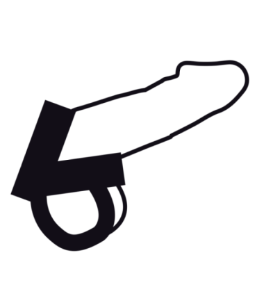 DARKNESS - ANILLO DE PIEL PARA PENE Y TESTÍCULOS