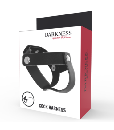 DARKNESS - ANILLO DE PIEL PARA PENE Y TESTÍCULOS