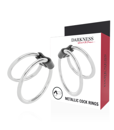 DARKNESS - ANILLA METAL DOBLE PARA EL PENE