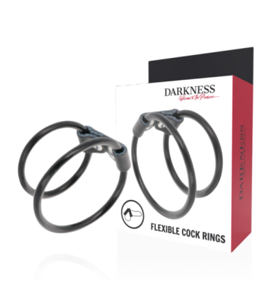 DARKNESS - ANILLA FLEXIBLE DOBLE PARA EL PENE