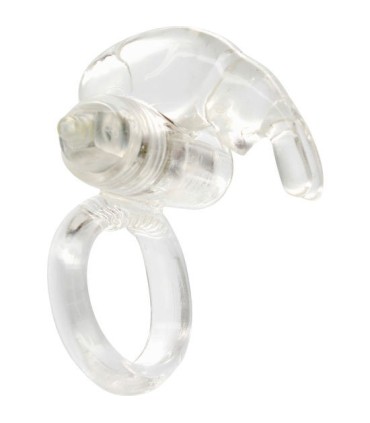 SEVEN CREATIONS - ANILLO VIBRADOR DE SILICONA TRANSPARENTE