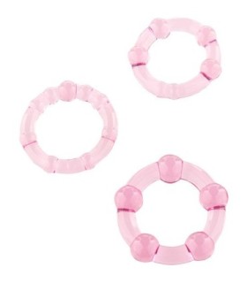 SEVEN CREATIONS - JUEGO TRES ANILLOS PENE ROSA