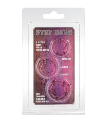 SEVEN CREATIONS - JUEGO TRES ANILLOS PENE ROSA