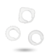 ADDICTED TOYS - SET 3 ANILLOS PENE CLEAR