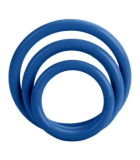 CALEXOTICS - SET TRES ANILLAS AZUL ERECCIÓN