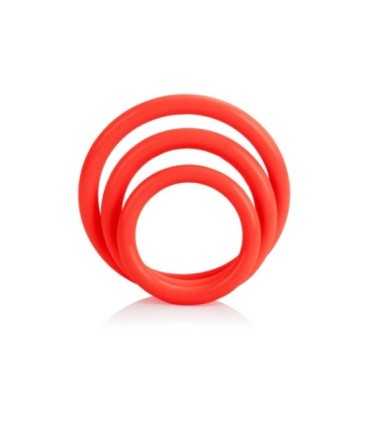 CALEXOTICS - SET TRES ANILLAS ERECCIÓN ROJO