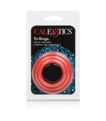 CALEXOTICS - SET TRES ANILLAS ERECCIÓN ROJO