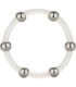 CALEXOTICS - ANILLO DE SILICONA CON CUENTAS DE ACERO TALLA XL