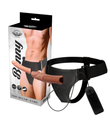 HARNESS ATTRACTION - ARNÉS  HUECO BENNY CON VIBRADOR 15 CM -O- 4.5 CM