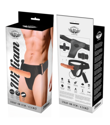 HARNESS ATTRACTION - ARNÉS  HUECO WILLIAN CON VIBRADOR 17 CM -O- 4.5 CM