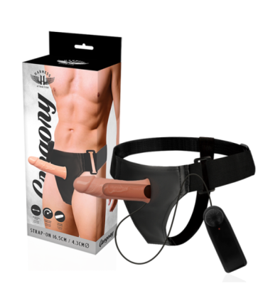 HARNESS ATTRACTION - ARNÉS  HUECO GREGORY CON VIBRADOR 16.5 CM -O- 4.3 CM