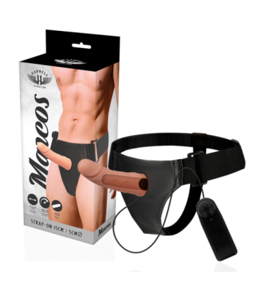 HARNESS ATTRACTION - ARNÉS  HUECO MARCOS CON VIBRADOR 15 CM -O- 5 CM