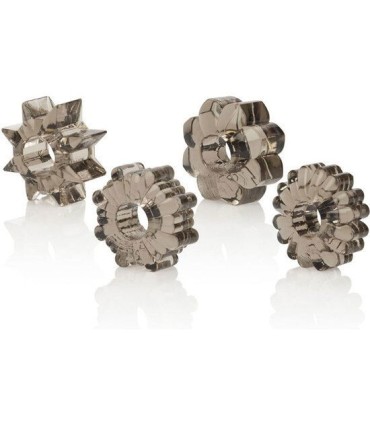 CALEXOTICS - BASIC SET 4 ANILLAS PENE TPR