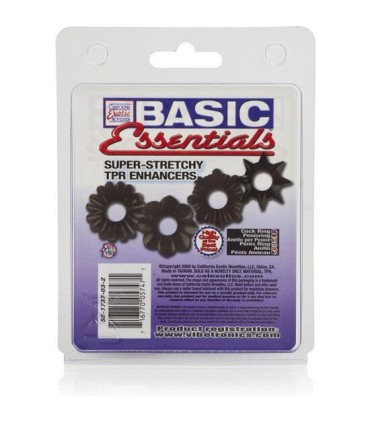 CALEXOTICS - BASIC SET 4 ANILLAS PENE TPR
