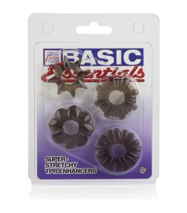 CALEXOTICS - BASIC SET 4 ANILLAS PENE TPR