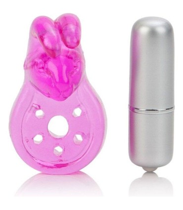 CALEXOTICS - MICRO VIBE AROUSER BUNNY ANILLO VIBRADOR ROSA