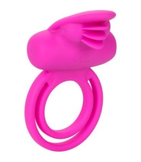 CALEXOTICS - DUAL CLIT FLICKER ENHANCER DOBLE ANILLO VIBRADOR DE SILICONA ROSA