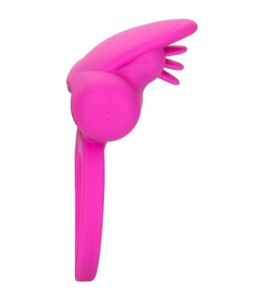 CALEXOTICS - DUAL CLIT FLICKER ENHANCER DOBLE ANILLO VIBRADOR DE SILICONA ROSA