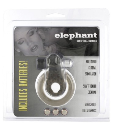 SEVEN CREATIONS - ANILLO VIBRADOR CON ELEFANTE ESTIMULADOR