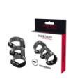 DARKNESS - ANILLO DOBLE PENE Y TESTÍCULOS AJUSTABLE LEATHER