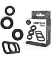 ADDICTED TOYS - SET 4 ANILLOS SILICONA PARA EL PENE