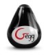 G-VIBE - HUEVO MASTURBADOR TEXTURADO REUTILIZABLE NEGRO