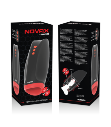 JAMYJOB - NOVAX MASTURBADOR CON VIBRACIÓN Y COMPRESIÓN