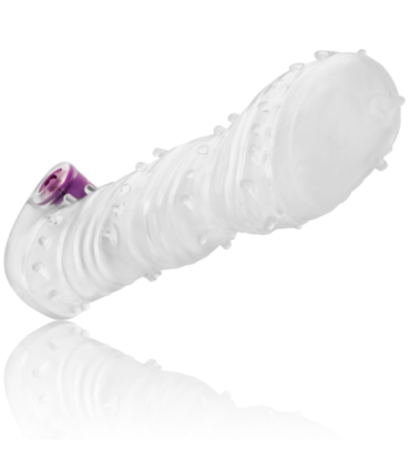 OHMAMA - FUNDA PENE TEXTURADA CON BALA VIBRADORA PUNTA ANCHA