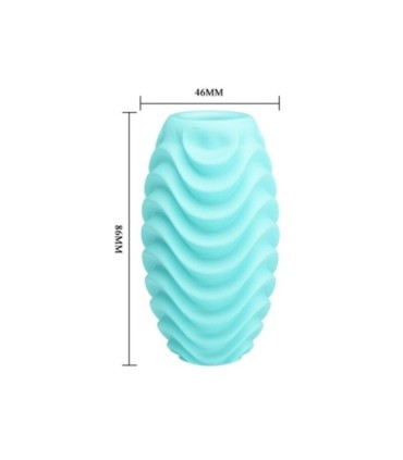 PRETTY LOVE - HUEVO MASTURBADOR DOBLE CARA TURQUESA