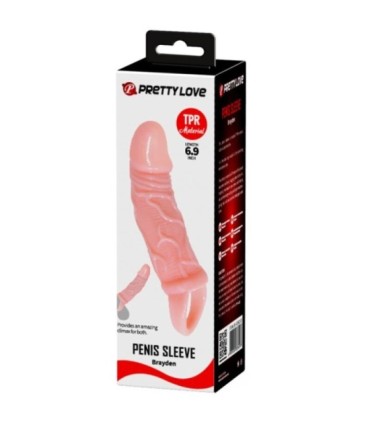 BAILE - FUNDA EXTENSORA PENE CON STRAP PARA TESTÍCULOS 13.5 CM