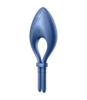 SATISFYER - BULLSEYE ANILLO VIBRADOR APP AZUL