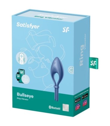 SATISFYER - BULLSEYE ANILLO VIBRADOR APP AZUL