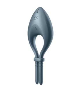 SATISFYER - BULLSEYE ANILLO VIBRADOR APP GRIS