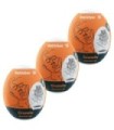 SATISFYER - 3 HUEVOS MASTURBADORES CRUNCHY