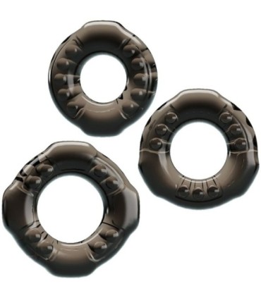 BAILE - COCK RINGS YVONNE SET 3 ANILLOS PENE