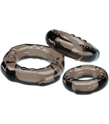 BAILE - COCK RINGS YVONNE SET 3 ANILLOS PENE