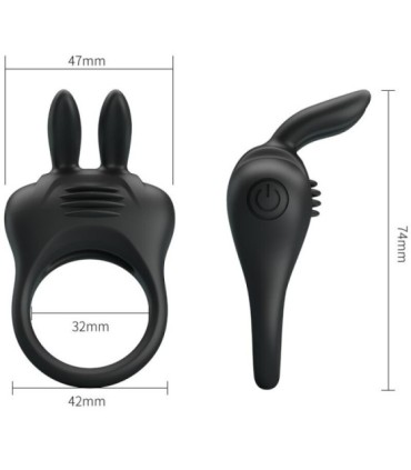 PRETTY LOVE - DAVION ANILLO VIBRADOR RABBIT