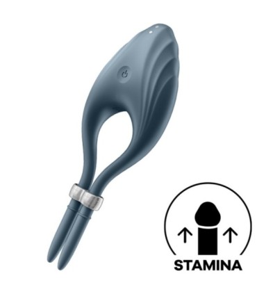 SATISFYER - DUELIST ANILLO VIBRADOR GRIS