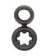 CALEXOTICS - ALPHA DUAL MAGNUM RING NEGRO