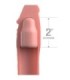FANTASY X- TENSIONS - PIPEDREAMS EXTENSION W STRAP 15,24 CM SKIN