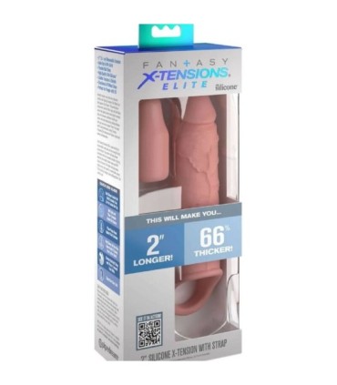 FANTASY X- TENSIONS - PIPEDREAMS EXTENSION W STRAP 15,24 CM SKIN
