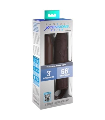 FANTASY X- TENSIONS - PIPEDREAMS EXTENSION W STRAP 17,78 CM BROWN