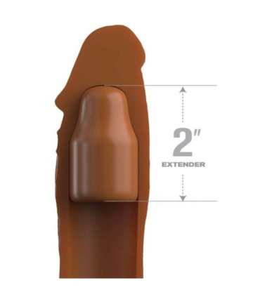 FANTASY X- TENSIONS - PIPEDREAMS SLEEVE 20,32 CM + 5,00 CM INCH PLUG CARAMEL