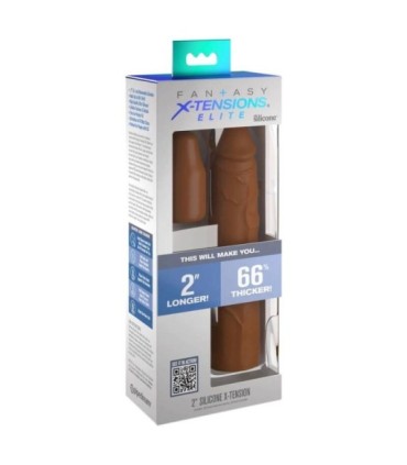 FANTASY X- TENSIONS - PIPEDREAMS SLEEVE 20,32 CM + 5,00 CM INCH PLUG CARAMEL