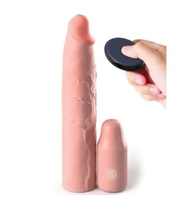 FANTASY X- TENSIONS - PIPEDREAMS SLEEVE 22,86 CM + 7,62 CM PLUG REMOTE SKIN