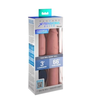 FANTASY X- TENSIONS - PIPEDREAMS SLEEVE 22,86 CM + 7,62 CM PLUG REMOTE SKIN