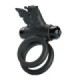 PRETTY LOVE - DOBLE ANILLO VIBRADOR CON ESTIMULADOR NEGRO